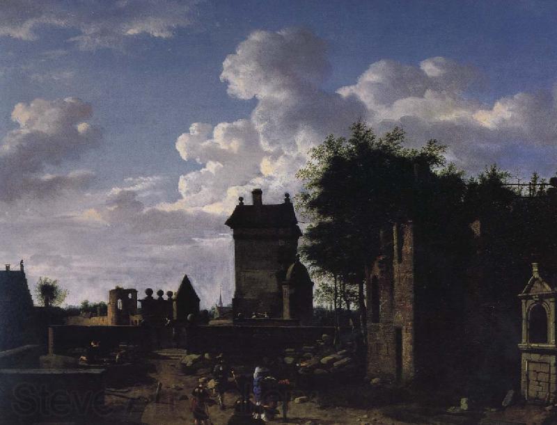 Jan van der Heyden Imagine in the cities and towns the Arc de Triomphe Spain oil painting art